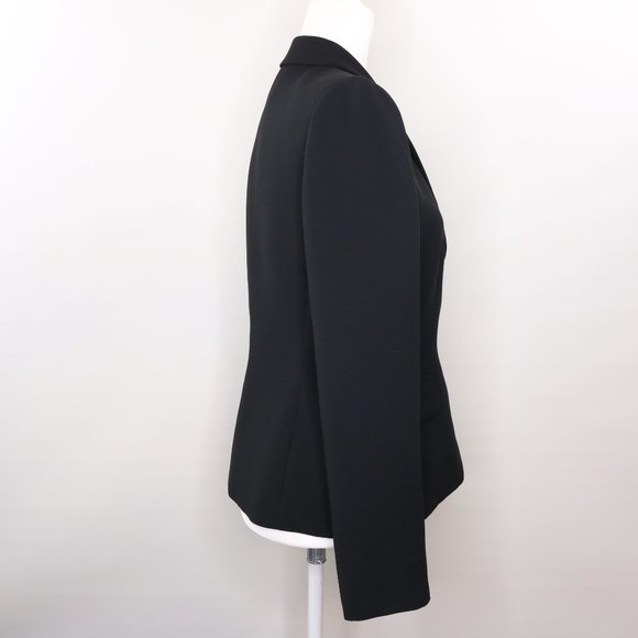 Tahari Arthur S Levine Black Blazer Jacket 2-Button Lined - Picture 4 of 8